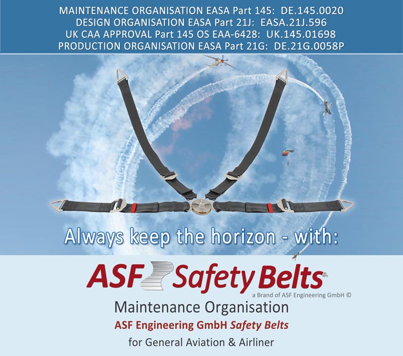 ASF SafetyBelts -Instandhaltungsbetrieb für Rückhaltesysteme, Sicherheitsgurte & Cargo-Netze - Überholung, Reparatur, Erneuerung